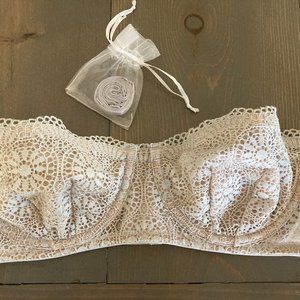 Intimately Free People 34B underwire strapless halter bra